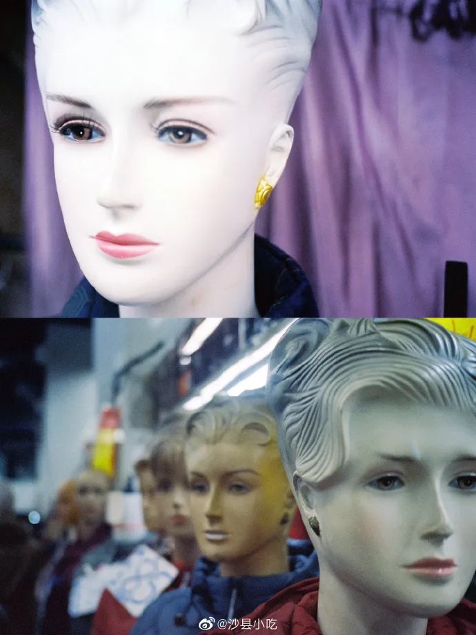 小时候看到这种塑料模特都觉得是活的