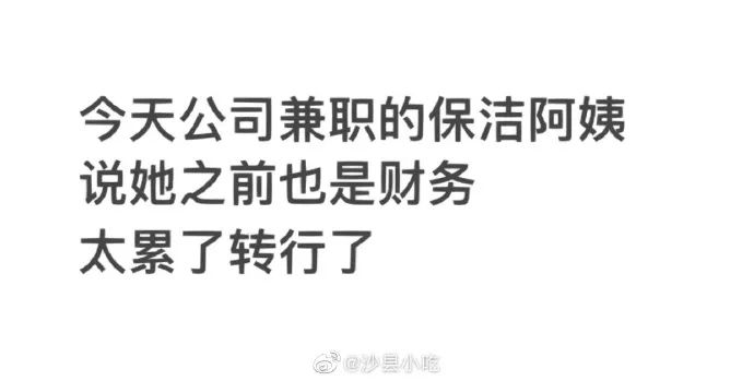 就没有会计干不了的工作